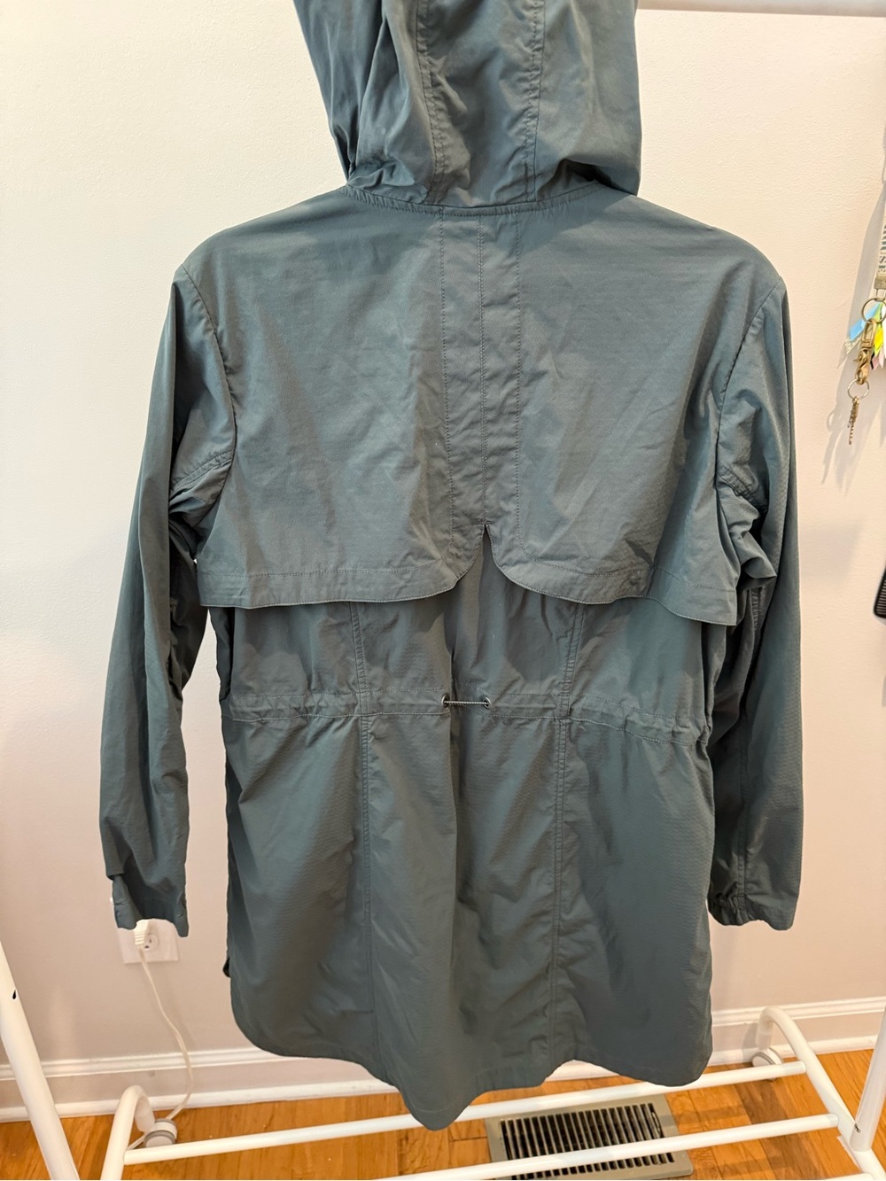 Athleta Drippity Hooded Windbreaker Jacket - Green - Size M - Picture 6 of 15